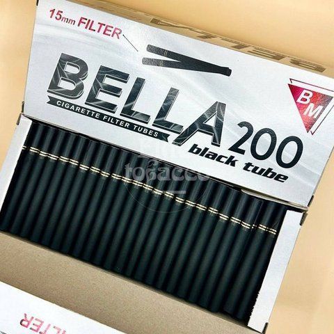 Цигаркові гільзи Bella Black 200шт 15мм 202 фото