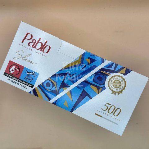 Цигаркові гільзи Pablo Slim 500 шт., фільтр 20 мм 1235 фото