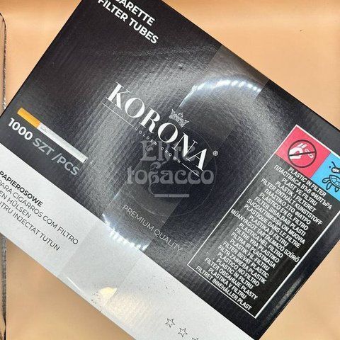 Цигаркові гільзи Korona 1000 шт 8мм 1238 фото