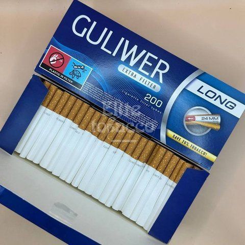 Цигаркові гільзи GULIWER X-LONG 24 мм (200 шт) 1239 фото